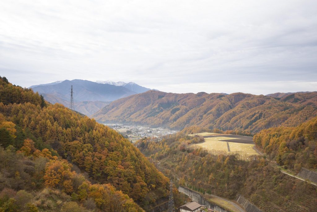 晩秋の木祖村